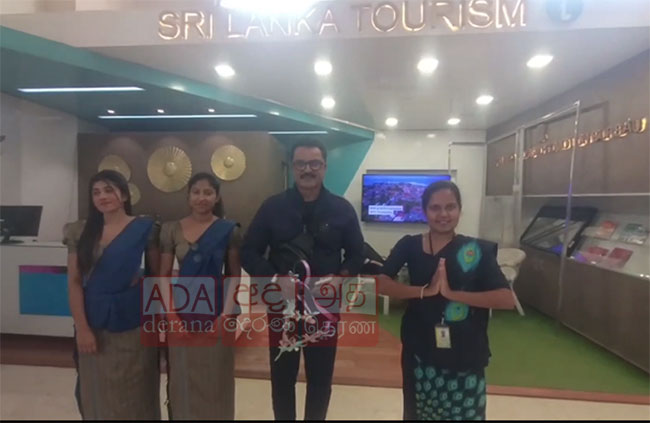 Popular South Indian actor Sarath Kumar arrives in Sri Lanka