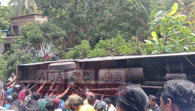 Thalawa Bus Accident: One dead, nearly 40 injured