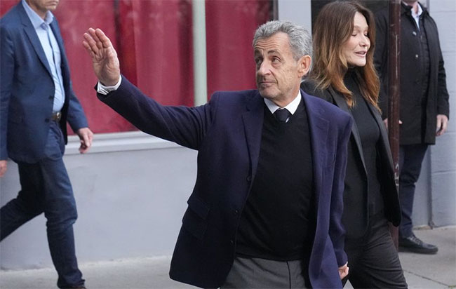Former French president Sarkozy released from prison after three weeks