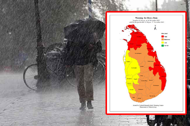 Weather advisory issued for heavy rainfall