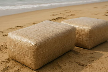 200kg of suspected narcotics found floating at sea off Beruwala