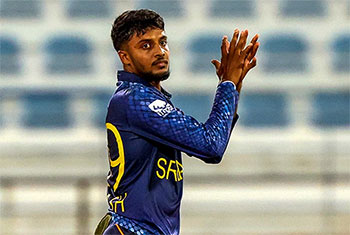 Leg-spinner Vijayakanth Viyaskanth added to Sri Lanka T20I squad