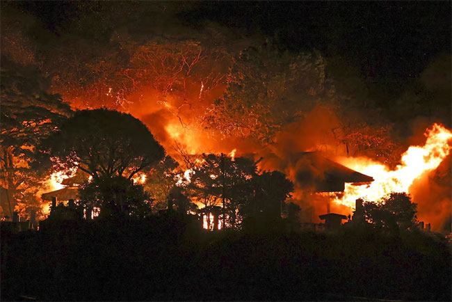 Fire burning in southwestern Japan damages 170 homes and forces evacuations