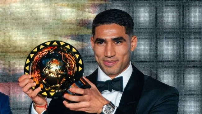 PSG defender Hakimi wins African Footballer of the Year