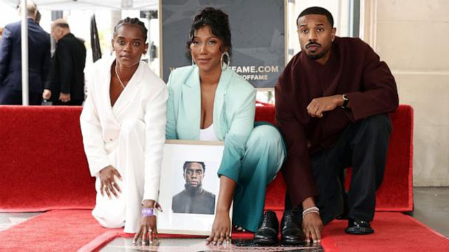Black Panther star Chadwick Boseman honored with Hollywood star