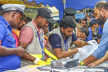 Over 376kg of drugs seized in southern seas