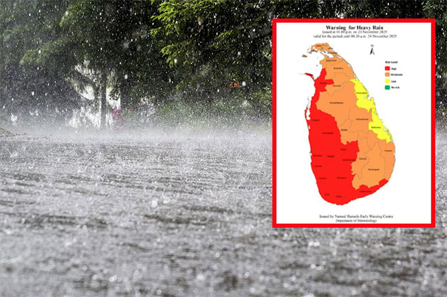 Heavy showers above 100mm likely at some places this evening