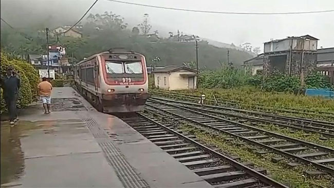 Train services on upcountry line restricted due to adverse weather conditions