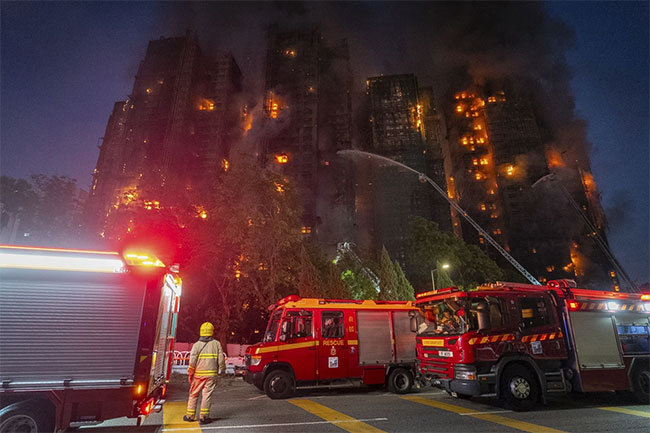 Death toll in Hong Kong apartment complex fire rises to 13