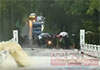 Bus stranded on Kalawewa Bridge: Water rises to waist level of passengers 