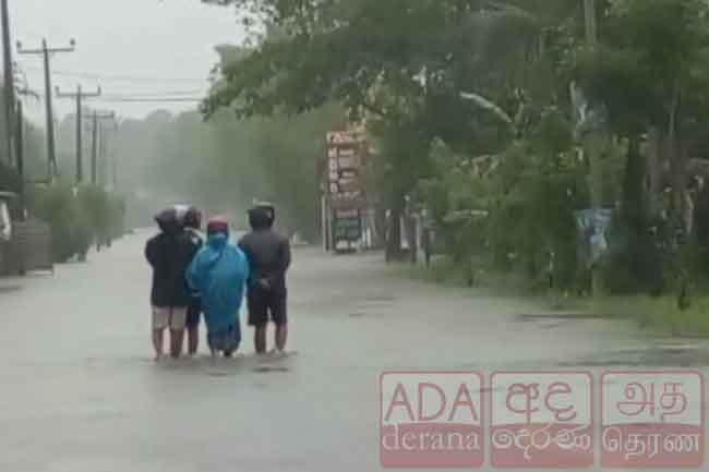 Major flood warning for Gampaha town and surrounding areas