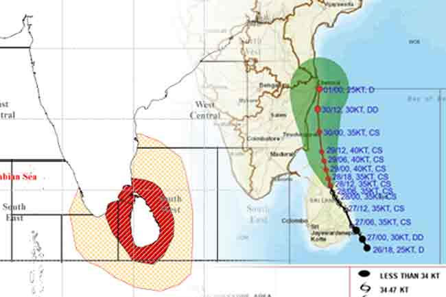 Latest on Cyclone Ditwah