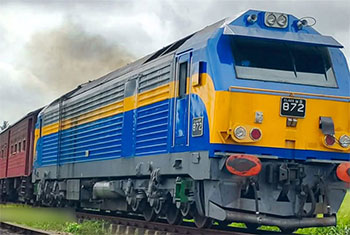 Train services on main line suspended due to bad weather