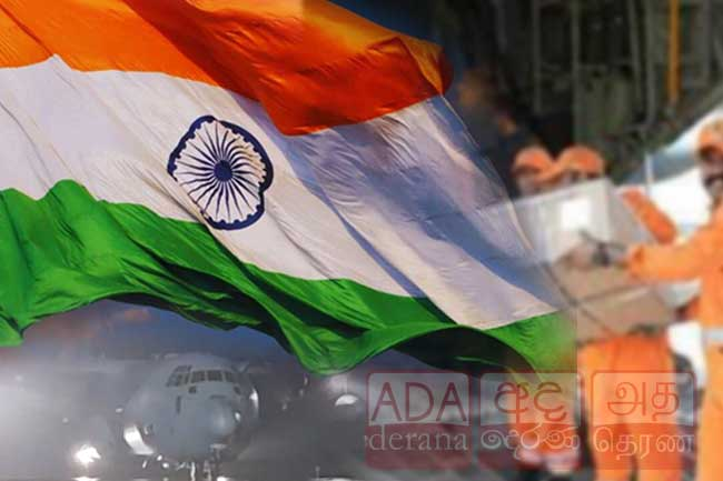 Indian rescue team arrives to assist flood victims in Sri Lanka