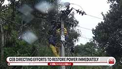 25-30% electricity consumers across the island experiencing power outages (English)