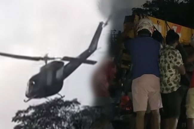 Pilot of the helicopter which crashed while engaged in disaster relief efforts succumbs