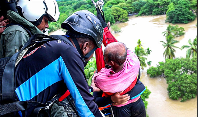 Tri-Force personnel continue nationwide disaster rescue and relief operations