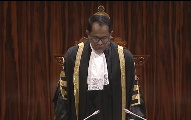 Parliament observes one-minute silence in memory of disaster victims