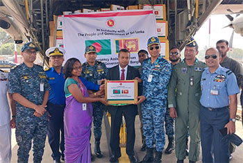 First disaster relief aircraft from Bangladesh arrives in Sri Lanka