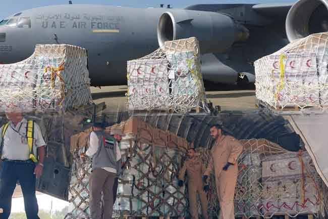 Two more UAE relief aircraft arrive in Sri Lanka