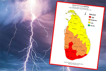 Advisory issued for severe lightning