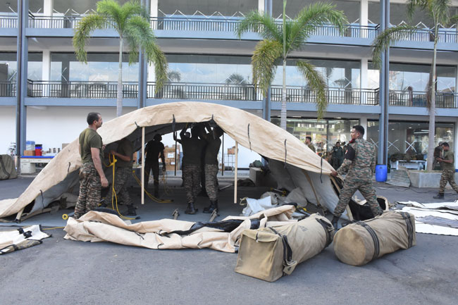 Indian medical team sets up fully operational field hospital in Mahiyanganaya