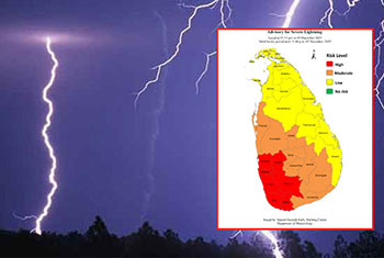 Advisory issued for severe lightning