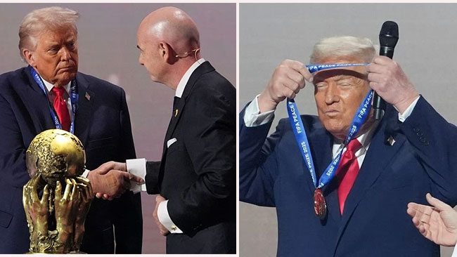 President Trump wins inaugural Fifa Peace Prize