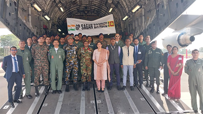 Ninth Indian emergency relief aircraft arrives in Sri Lanka