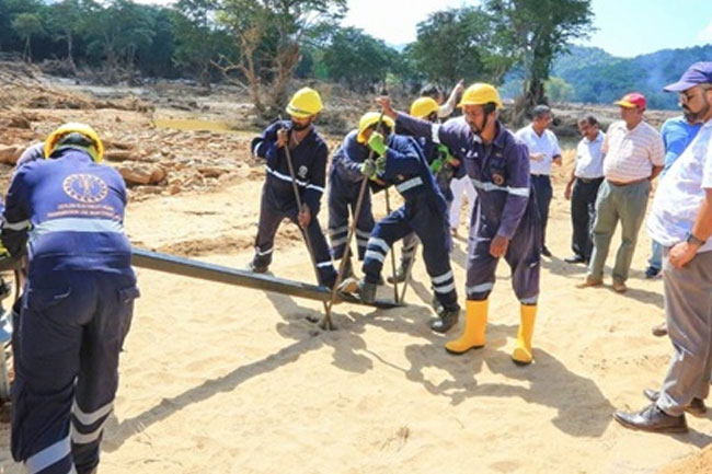 Electricity transmission system from Rantambe to Mahiyanganaya restored