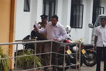 MP Gayantha Karunathilleka records statement with Bribery Commission 
