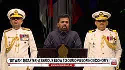 President pays tribute to Sri Lanka Navy personnel for their immense contribution during recent disaster (English)