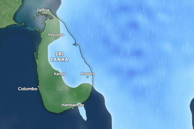 Showers likely in several parts of the country after 1pm tomorrow 