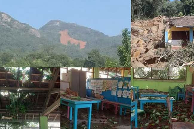 NBRO conducts special inspections of landslide-risk schools in Central Province