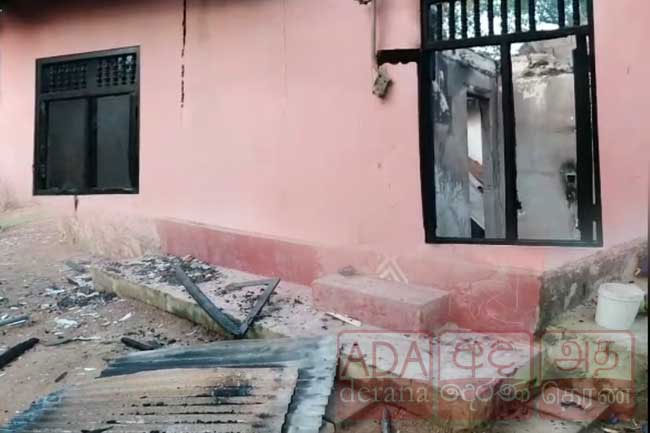 Individual hacked to death in Matugama, area residents set fire to suspect s house