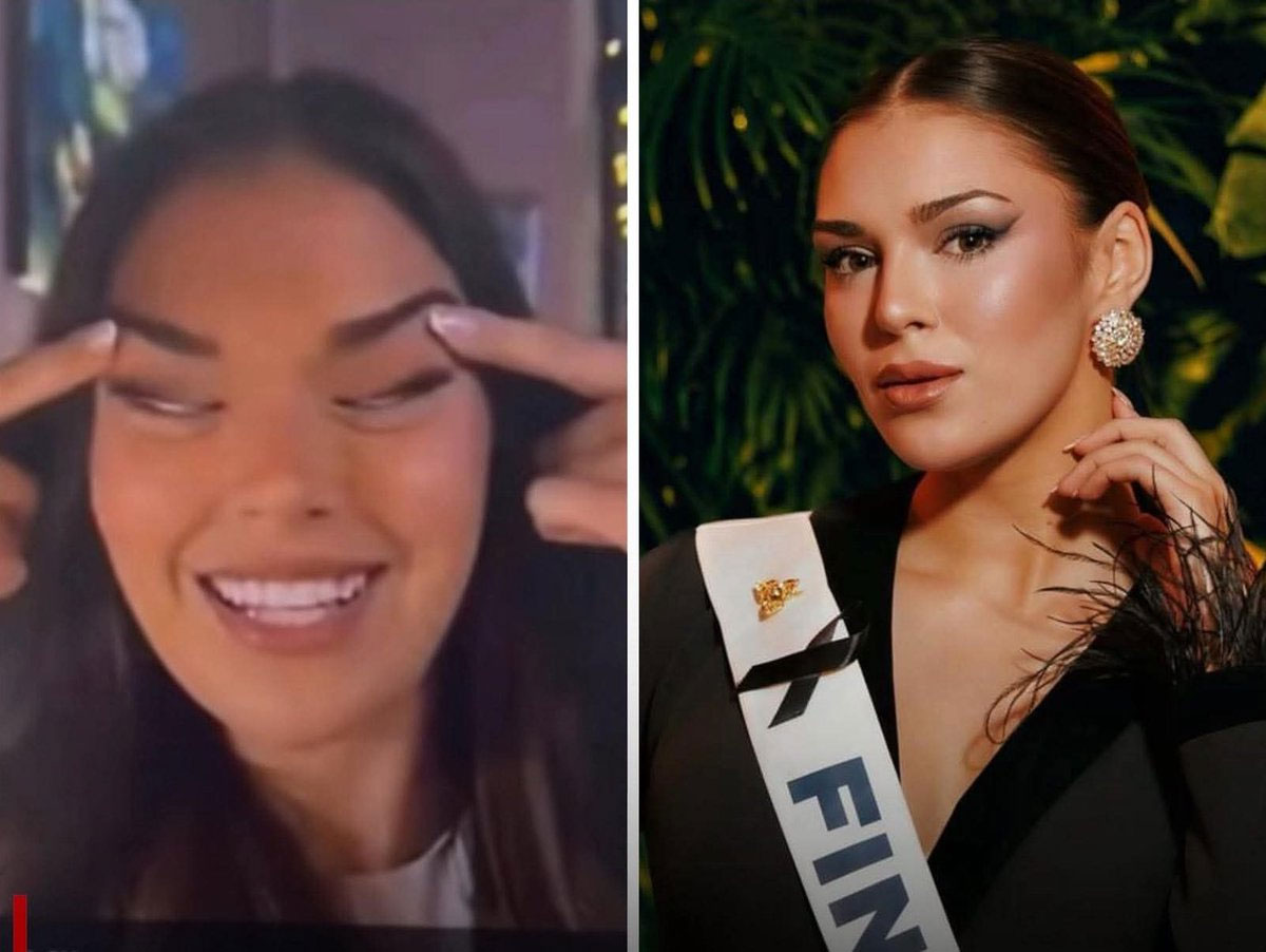 Miss Finland is stripped of her crown for making �racist� slanted eye gesture