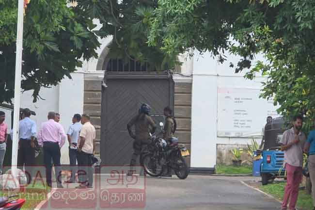 Prison officers fire warning shots to prevent inmates from escaping Galle Prison