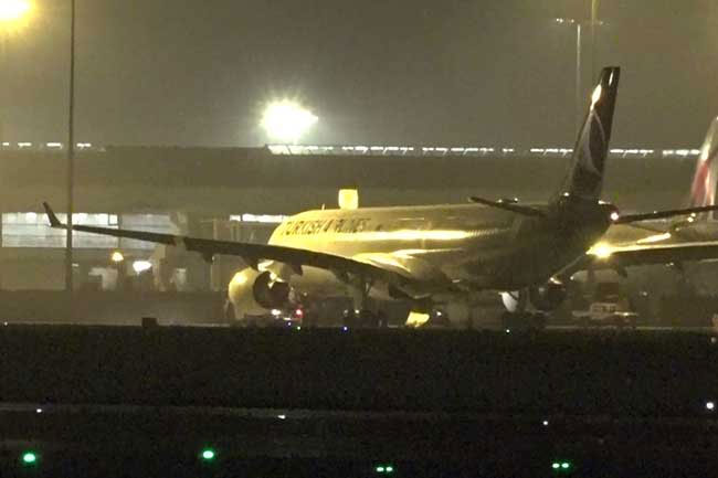 Turkey-bound aircraft forced to make emergency landing at BIA undergoing maintenance work  official