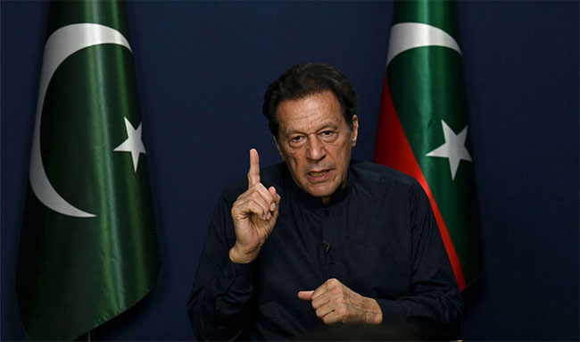 Imran Khan calls for protests in Pakistan after 17-year jail sentence