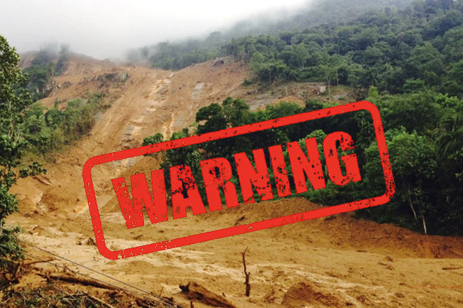 Level 3 landslide warnings issued to seven DS areas extended