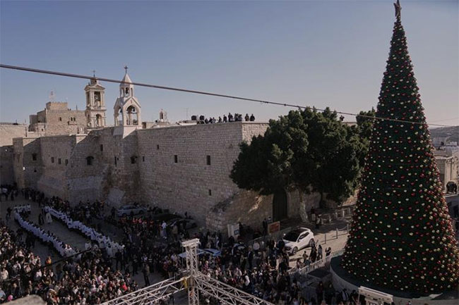 Bethlehem celebrates first Christmas in three years