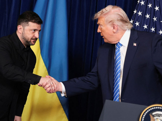 US and Ukraine a lot closer on peace deal, Trump says after meeting with Zelenskiy
