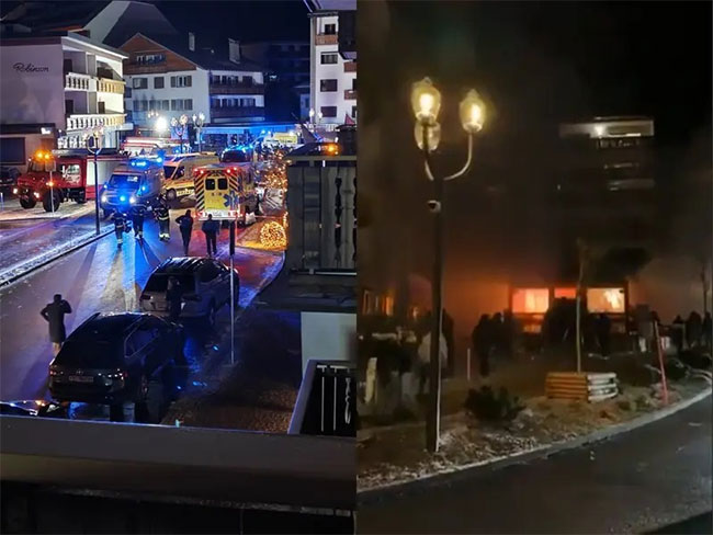 Around 40 killed, 100 injured in explosion in Swiss ski resort bar