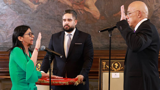 Venezuela swears in interim president after defiant Maduro pleads not guilty