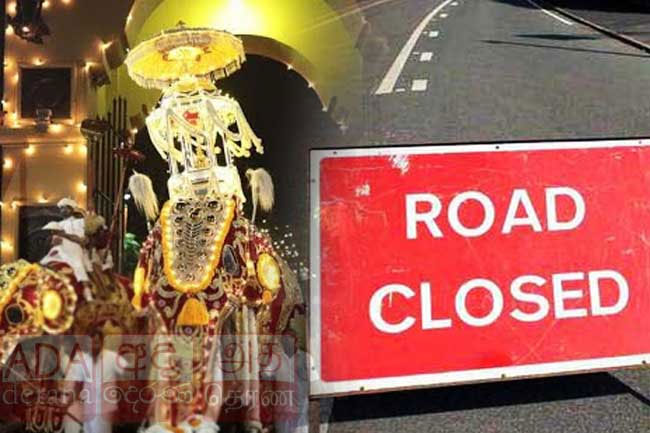 Special traffic plan around Kelaniya Temple for annual perahera