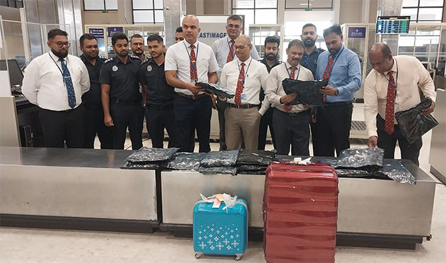 Youth arrested at BIA with �Kush cannabis� valued at Rs. 70 mn