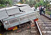 Train operations on coastal line disrupted following accident in Ambalangoda