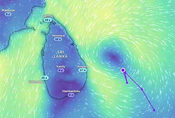 Deep depression changes direction; Rainfall risk in Central Highlands reduced 