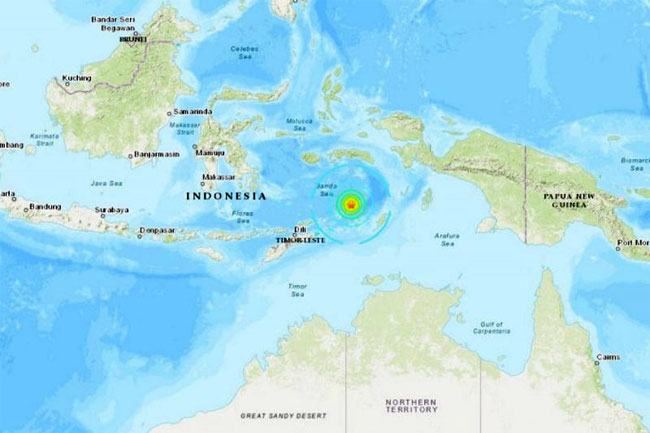 Magnitude 6.8 earthquake strikes off Indonesia�s Talaud Islands