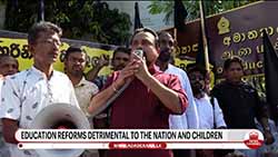 NFF leader Wimal Weerawansa spearheads Satyagraha campaign against education reforms (English)